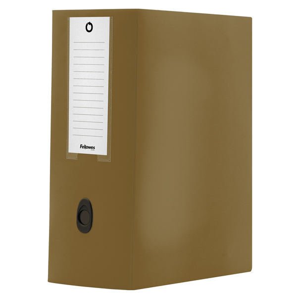  Scatola progetto Plus HOLOS - 25 x 35 cm - dorso 15 cm - marrone - Fellowes 