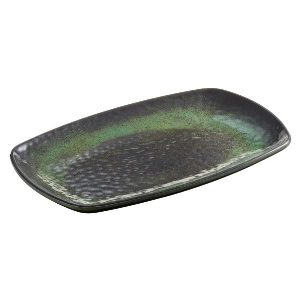  Piatto rettangolare Linea Amazzonia - 23,5 x 15 x 2,5 cm - melamina - Leone 