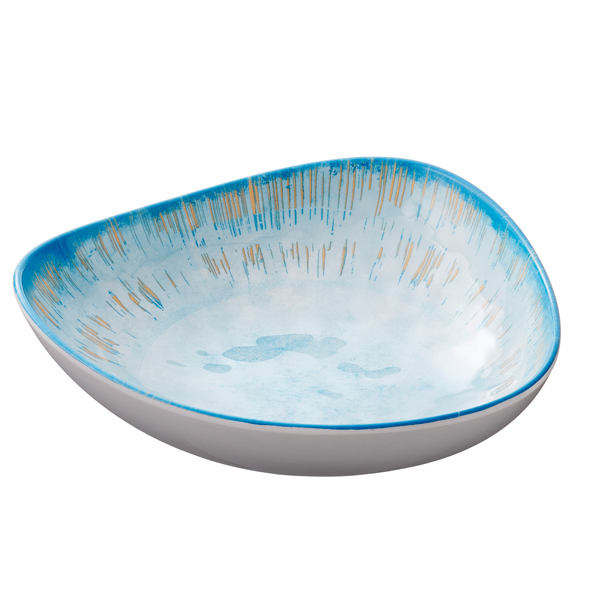  Ciotola triangolare Linea Oceano - 18,5 x 6 cm - melamina - Leone 