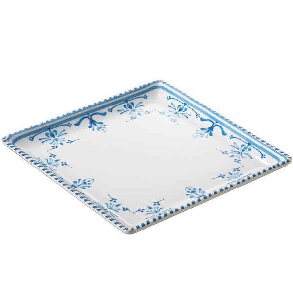  Piatto quadrato Linea Zante - 17 x 17 x 2 cm - melamina - Leone 