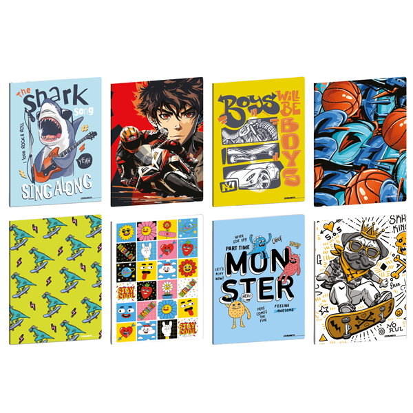  Maxiquaderno Kid Boy - A4 - rigo di 3a - 21 fogli - 80 gr - Blasetti 