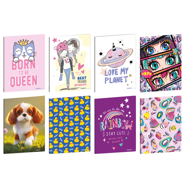  Maxiquaderno Kid Girl - A4 - 5mm c/margine - 21 fogli - 80 gr - Blasetti 