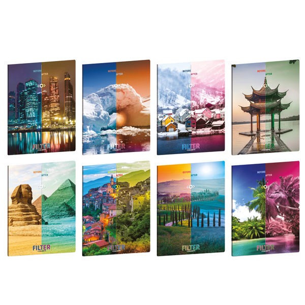  Maxiquaderno Maxi Filter - A4 - 4mm c/margine - 21 fogli - 80 gr - Blasetti 