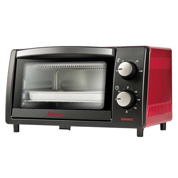  Forno elettrico ventilato - 10 L - nero/rosso - Girmi 
