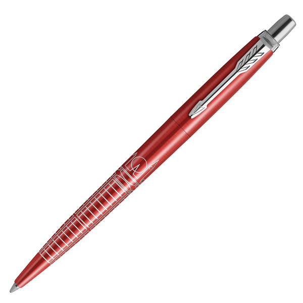  Penna sfera Jotter - Global Icon London - punta M - fusto rosso - Parker 