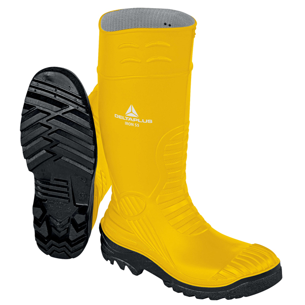  Stivali di sicurezza Iron S5 SRC - taglia 43 - PVC - giallo - Deltaplus 