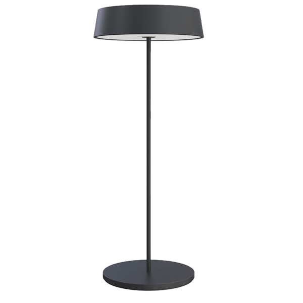  Lampada da tavolo 901 - c/aggancio magnetico - 10 x 30 cm - alluminio - nero - Palmina 