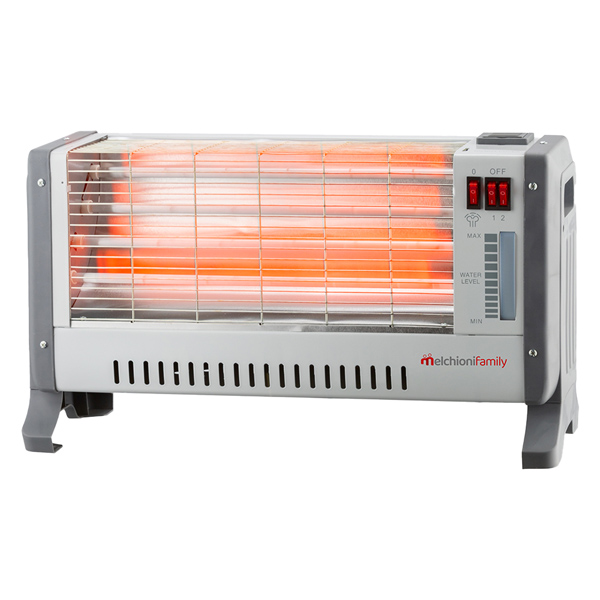  Stufa al quarzo VESUVIO - 1200W - 52 x 30 x 19 cm - Melchioni Family 