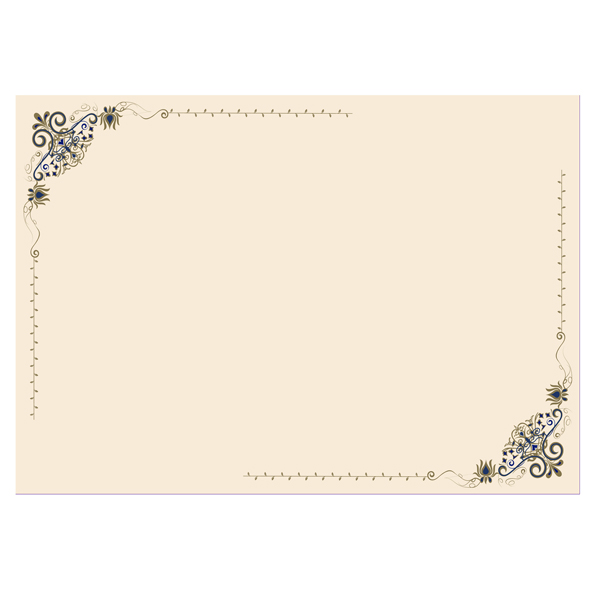  Diplomi - stampa offset volute - A4 - 120 gr - avorio - Sadoch - conf. 10 pezzi 