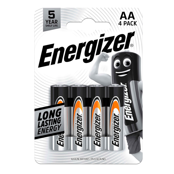  Pila stilo AA - 1,5V - Everyday - LR6 - Energizer - blister 4 pezzi 