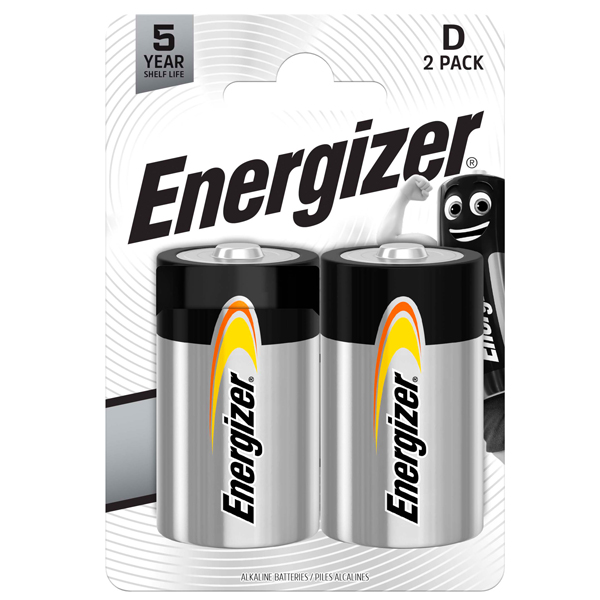  Pila torcia - D - LR20 - Everyday- Energizer - blister 2 pezzi 