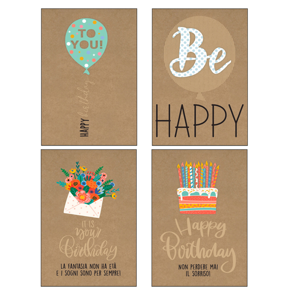  Biglietto Avana Fiori - fantasie assortite - Sadoch 