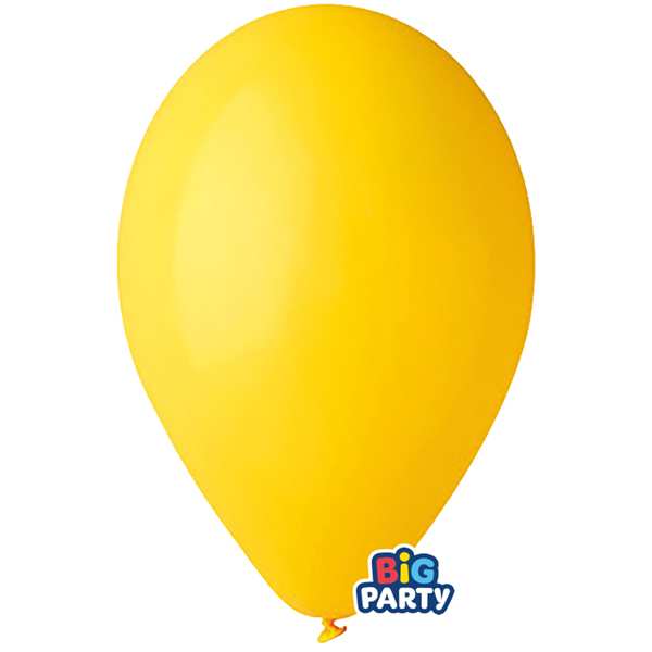  Palloncino - diametro 30 cm - lattice - giallo - conf. 10 pezzi 