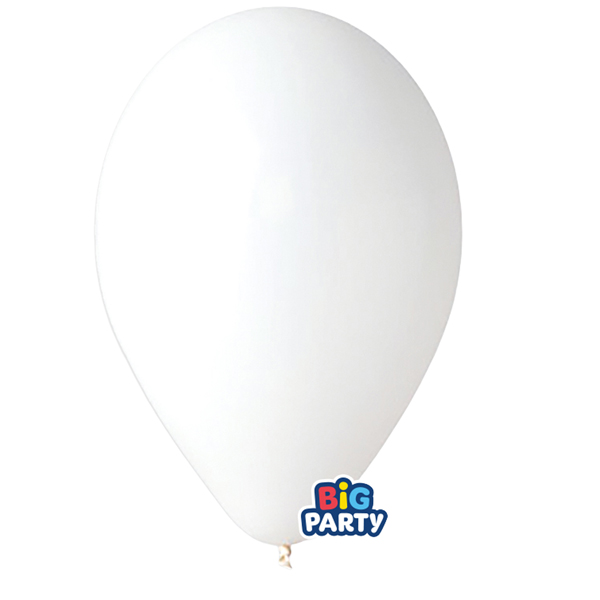  Palloncino - diametro 26 cm - lattice - bianco - conf. 16 pezzi 