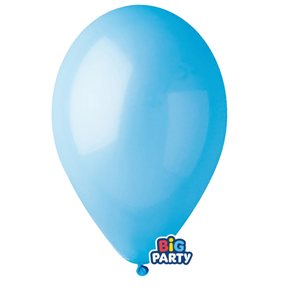  Palloncino - diametro 26 cm - lattice - celeste - conf. 16 pezzi 
