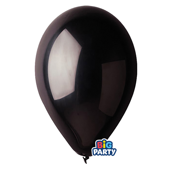  Palloncino - diametro 26 cm - lattice - nero - conf. 16 pezzi 