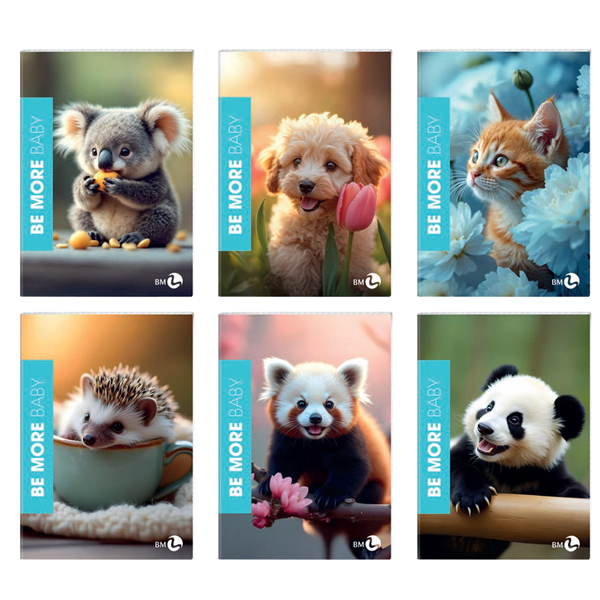  Maxiquaderno Be More Baby - A4 - 1 rigo - alta fogliazione - 48+2 fogli - 100 gr - BM 