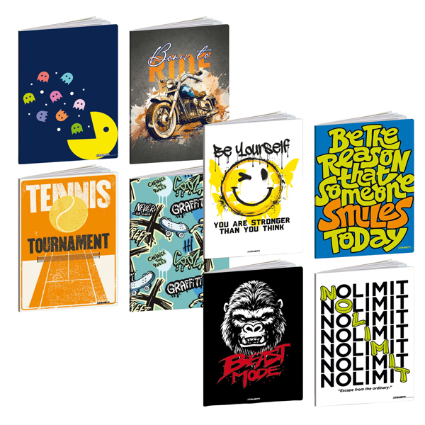  Maxiquaderno Teen Boy - A4 - 1 rigo - 20+1 fogli - 80 gr - Blasetti 