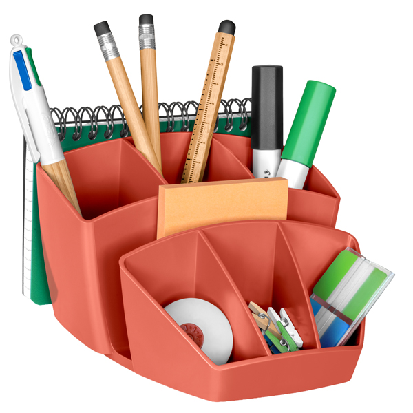  Desktop organizer Terra nova - terracotta - 118 x 89 x H98mm - CEP 