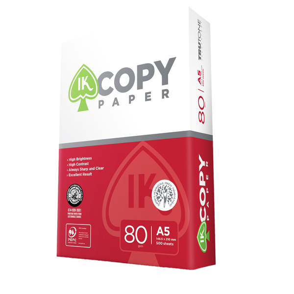  Carta IK Copy - A5 - 148 x 210mm - 80 gr - bianco - conf. 500 fogli 