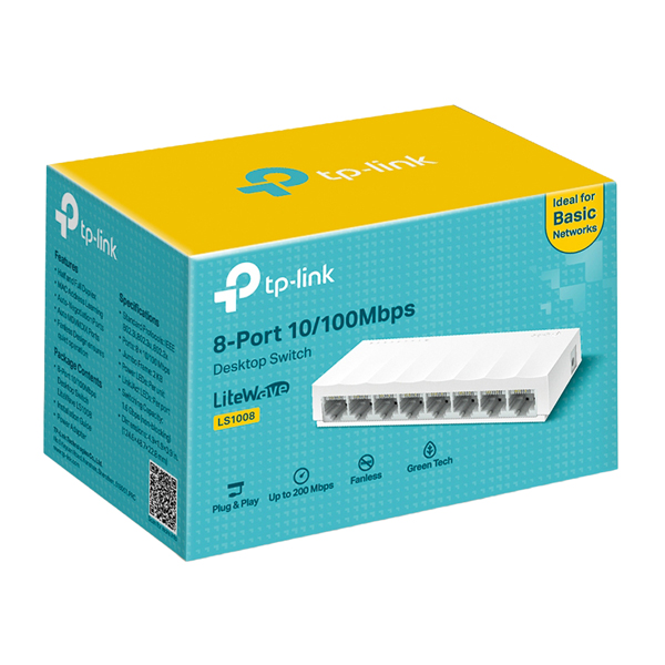  Switch Desktop - 8 Porte 10/100Mbps - Tp-Link 