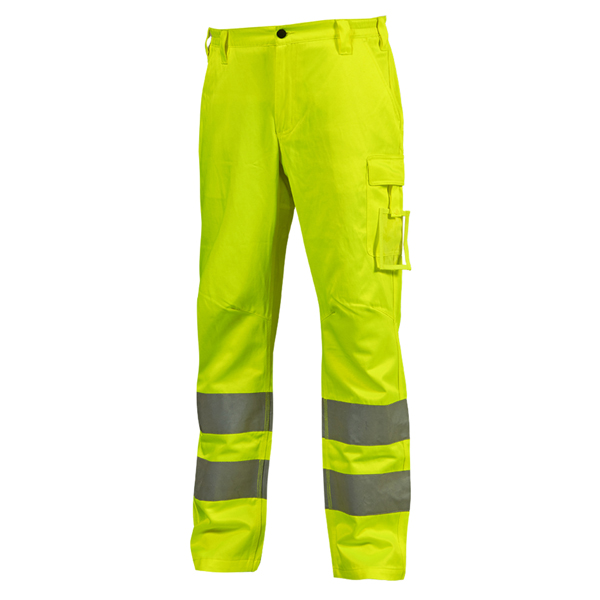  Pantaloni alta visibilità Vega - taglia XL - giallo fluo - U-Power 