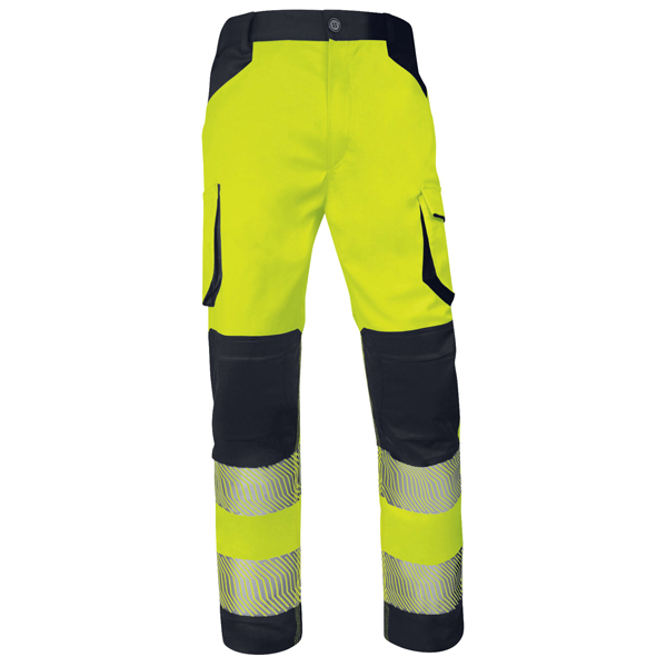  Pantalone multitasche alta visibilità M2PA3S - taglia XL - giallo fluo - Deltaplus 