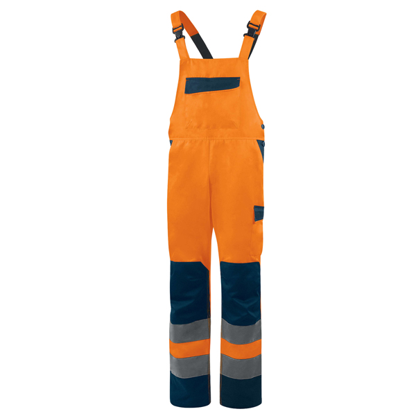  Salopette alta visibilità M1SA2HV - taglia XL - arancio fluo - Deltaplus 