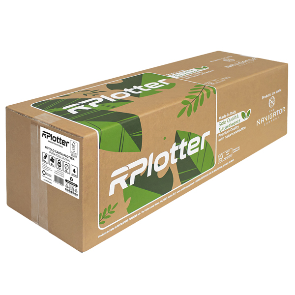  Carta plotter - 914mm x 50mt - 90 gr - inkjet/laser - bianco - Navigator 