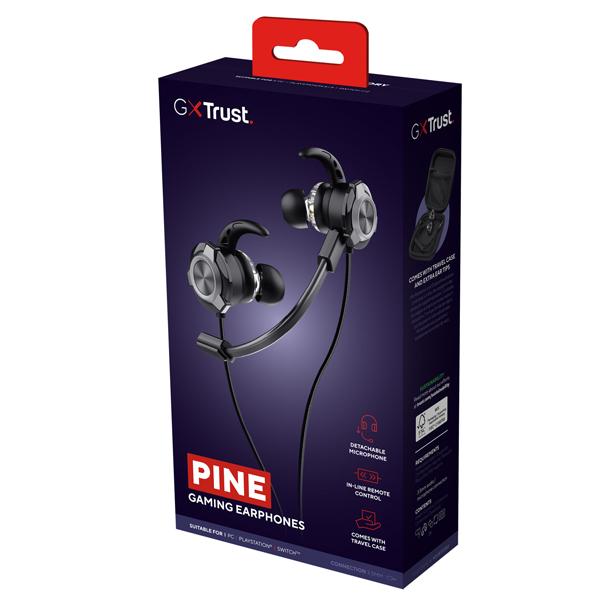  Auricolari - doppio microfono staccabile - Nero - Trust 