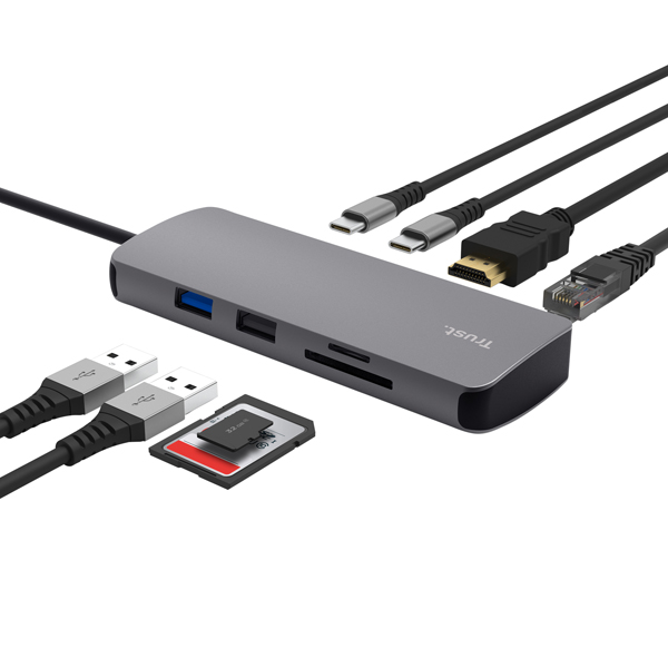  Adattatore multiporta - 8 -in-1 - Dalyx - Trust 