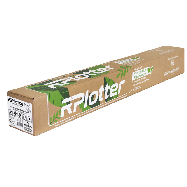  Carta plotter - 914mm x 50mt - 90 gr - inkjet/laser - bianco - Navigator 
