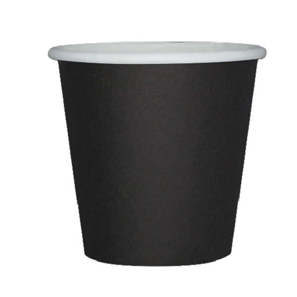  Bicchieri biodegradabili Ecocolor - 80cc - nero - Big Party - conf. 25 pezzi 