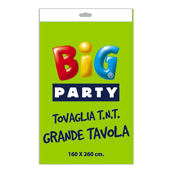  Tovaglia TNT - 160 x 260 cm - verde mela - Big Party 