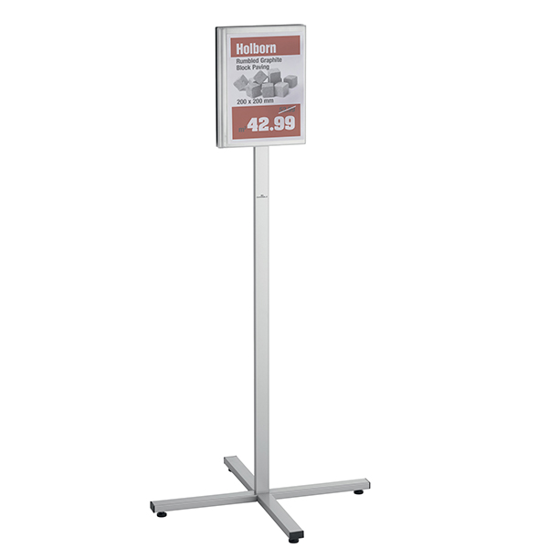  Espositore Info Stand Outdoor - da pavimento - A4 - Durable 