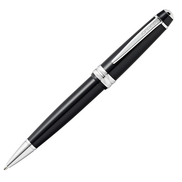  Penna sfera Bailey Light - punta F - fusto nero/cromo - Cross 