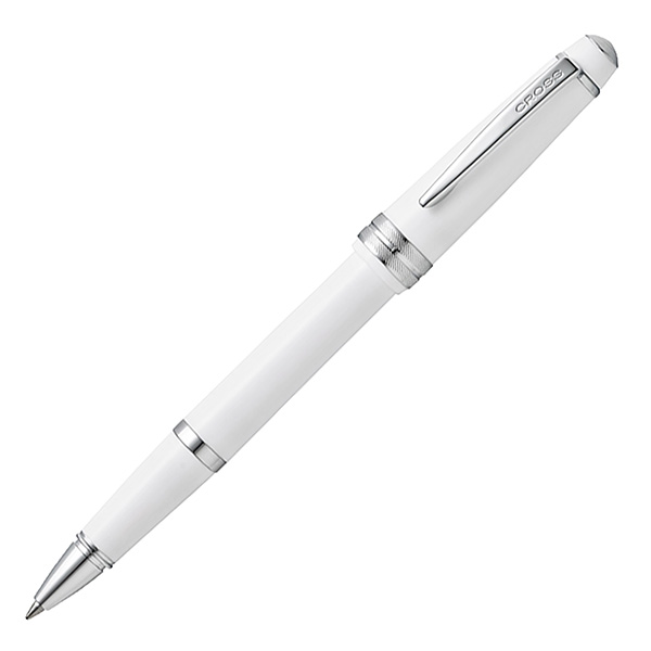  Penna roller Bailey Light punta F fusto bianco/chromo Cross 
