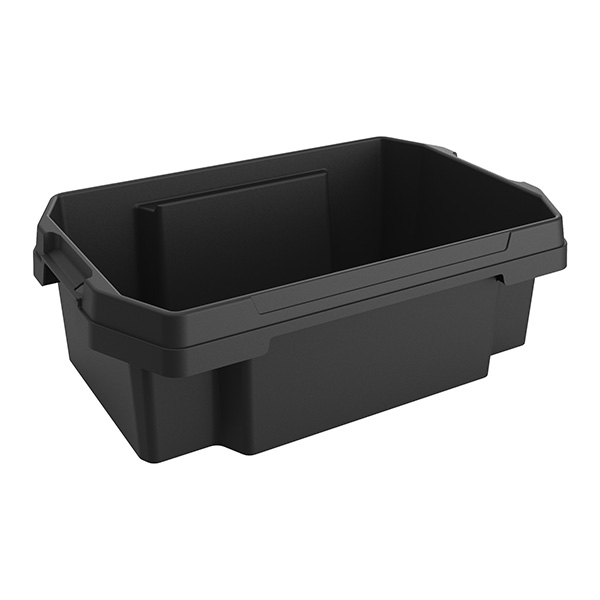  Contenitore multiuso FABER BOX - plastica - nero - 58,5 x 38,5 x 19,51 cm - 30 litri - Terry 
