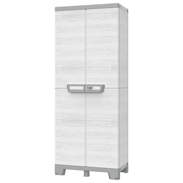  Armadio CAB2680 sequoia - 2 ante - 68 x 39 x 172 cm - plastica - grigio - Terry 