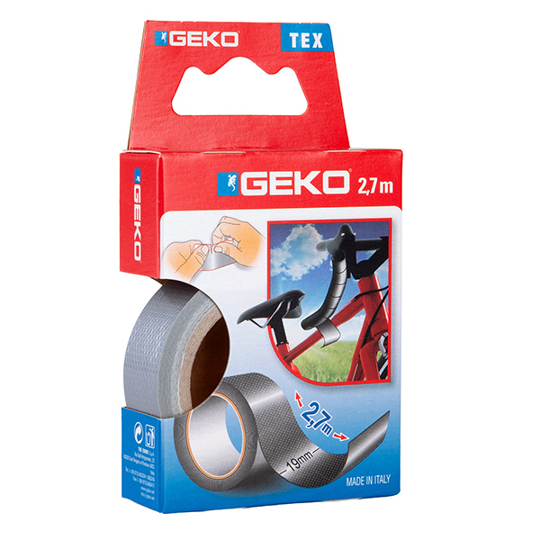  Nastro adesivo telato Tex - 19 mm x 2,7 m - grigio - Geko 