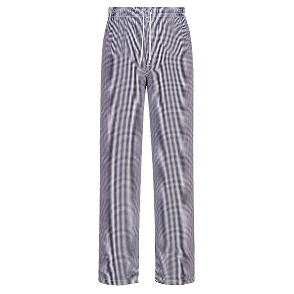  Pantaloni cuoco Bromley - taglia XL - quadretti neri - Portwest 