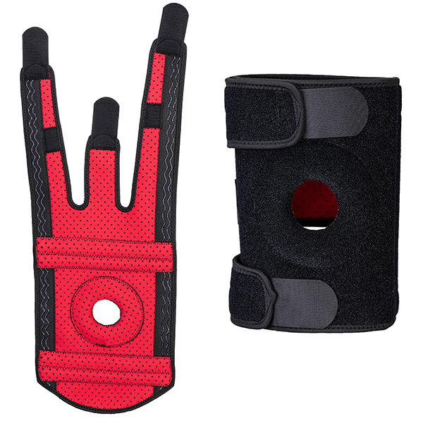  Supporto per ginocchio a rotula aperta - taglia unica - nero - Portwest 