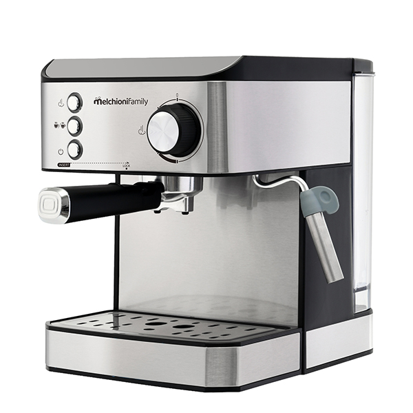 Macchinetta caffè 3in1 Robusta plus - 24 x 28 x 28 cm - 850 W - argento - Melchioni family 