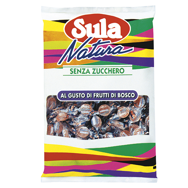  Caramelle Sula - gusto frutti di bosco - Sula - busta 1 kg 
