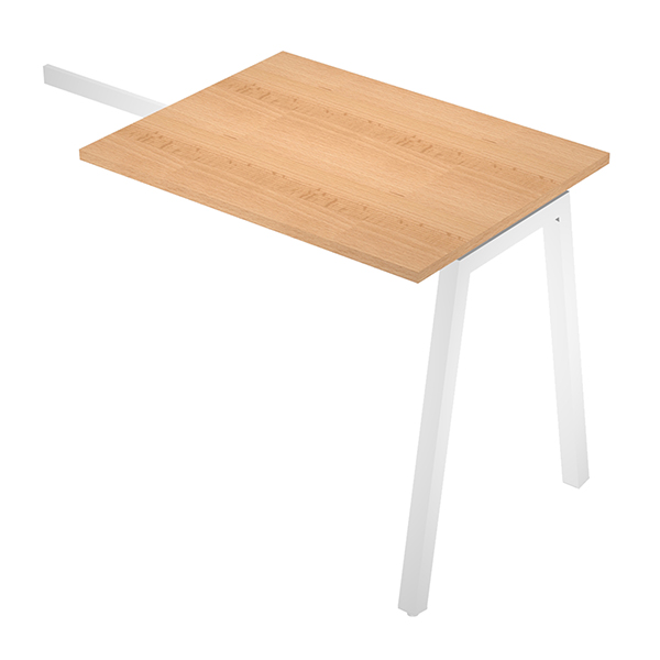  Allungo reversibile dx/sx Easy - 80 x 60 cm - gamba inclinata - faggio 