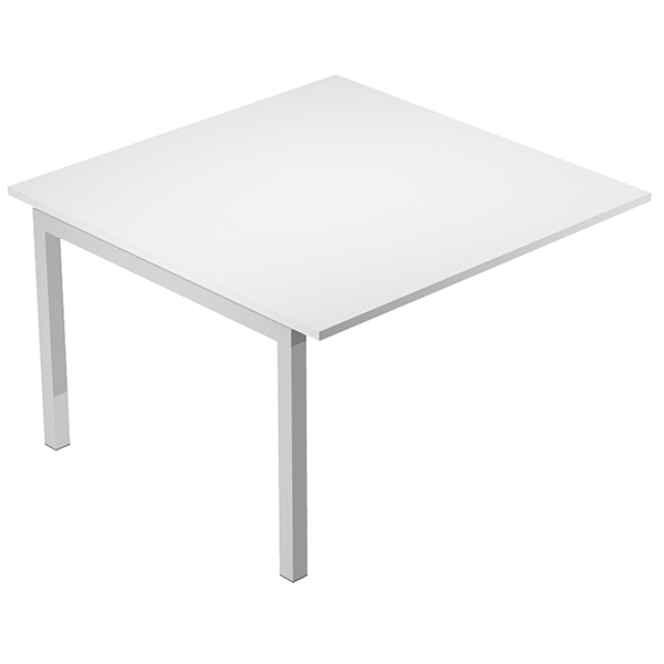 Modulo aggiuntivo per tavolo riunioni Agorà - 120 x 120 x 74,4 cm - bianco 