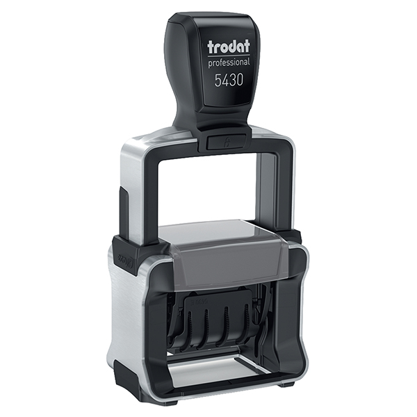  Timbro Professional datario 3 testi 5430 + RICEVUTO/PAGATO/REGISTRATO - 4 mm - autoinchiostrante - Trodat 