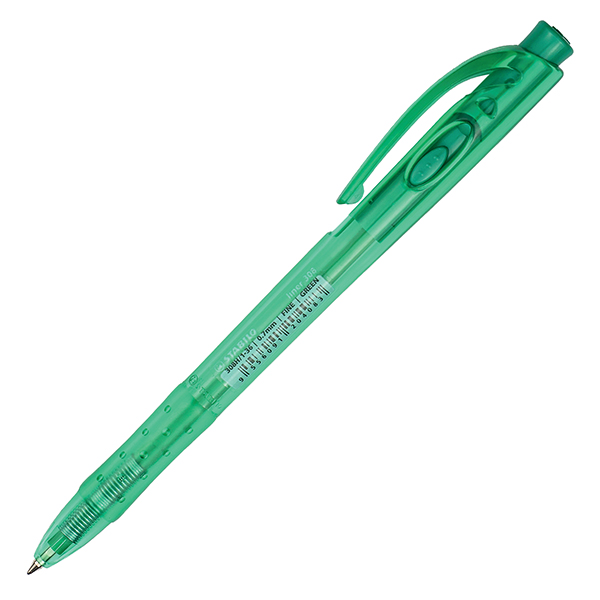  Penna a sfera a scatto Liner 308 - punta 0,7 mm - verde - Stabilo 