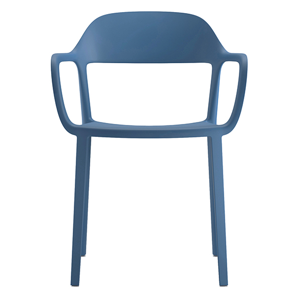  Seduta attesa Mina - con braccioli fissi - blu - Unisit 