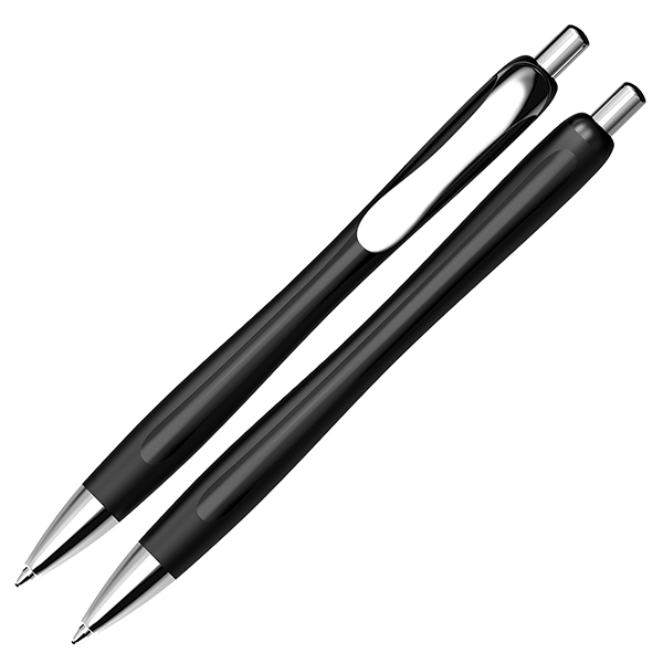  Penna a sfera a scatto Slider Rave - punta XB - fusto nero - nero - Schneider 